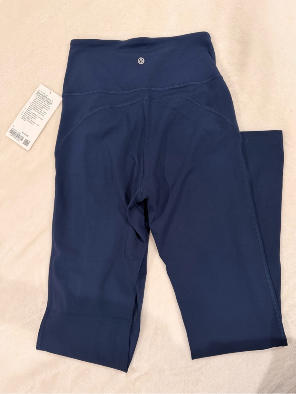 Lululemon Navy High-Waist Flare Leggings - Picture 2 of 3